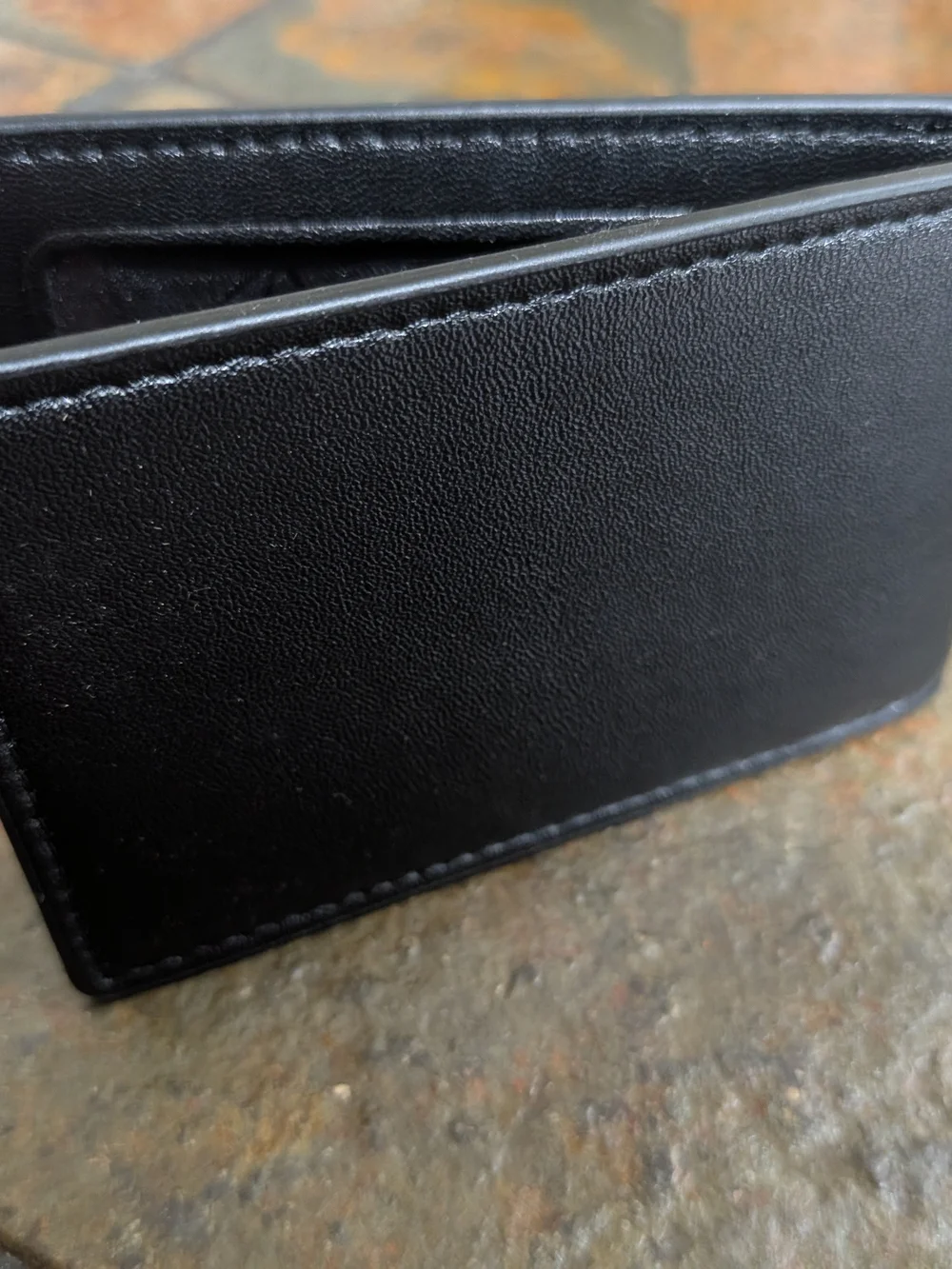 Coach Black Leather Folded Card And ID 🪪 Compact Wallet
